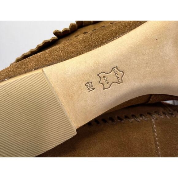 Tory Burch Huntington Beaded Embroidered Fringe Booties Size 6M - Picture 6 of 8